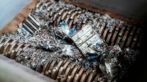 Shredded metal