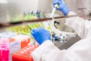 Gas analysis in a laboratory room