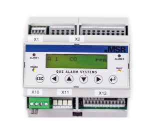 Gas controller for monitoring the gas warning system