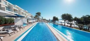 Pool next to hotel in Croatia