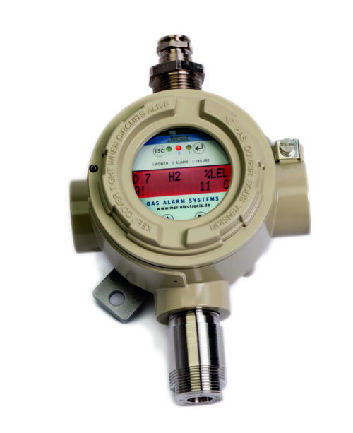 MSR-Electronic GmbH, Beige gas warning devices with white-red display indication